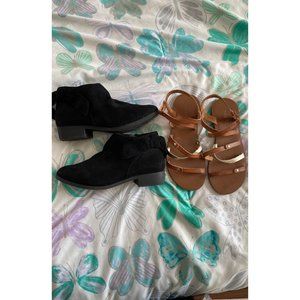 Nine west heels kids sandal size 1 Boots size 1